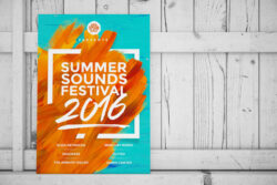 free sample vibrant music festival brochure template sample