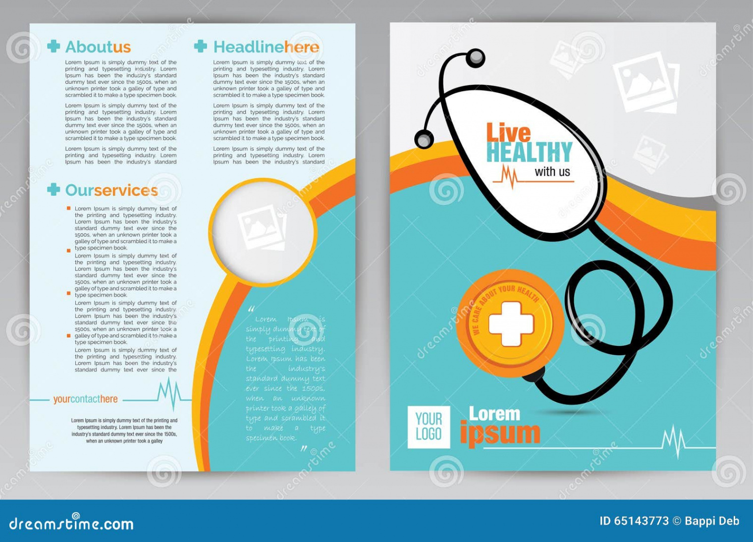 healthcare services brochure template word