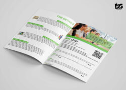 printable a3 bi fold brochure template doc