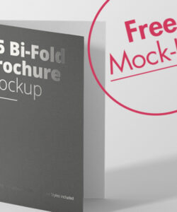 printable a5 bi fold brochure template excel