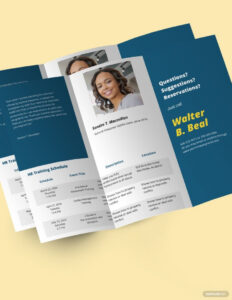 printable corporate training brochure template word