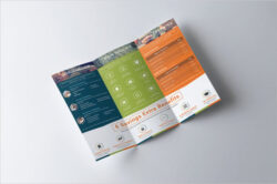 printable financial services brochure template sample