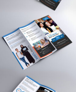 printable high quality education institute brochure template excel