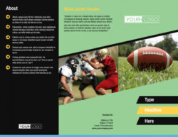 printable sports club brochure template pdf