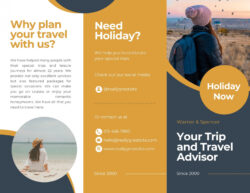 sample attractive tourism guide brochure template excel