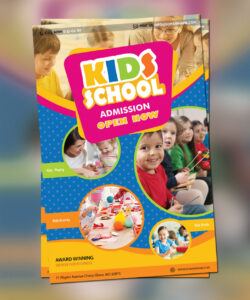 sample colorful school program brochure template sample