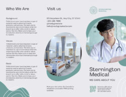 sample medical office brochure template sample