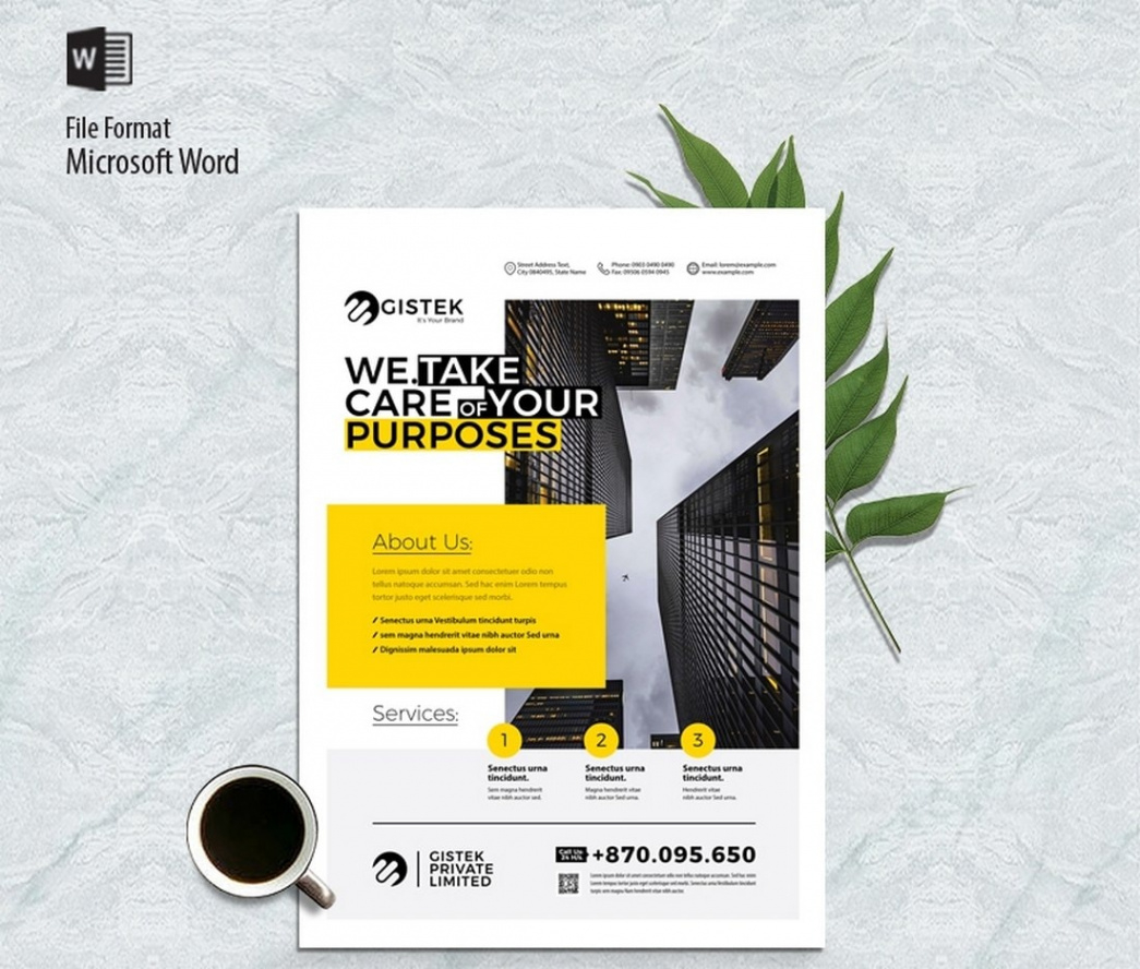 sample multipurpose business brochure template pdf