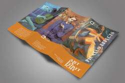 unique art gallery brochure template example