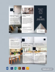 4 page real estate brochure template