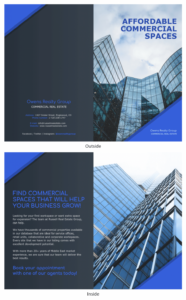 commercial real estate brochure template example