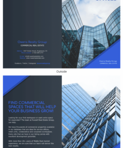 commercial real estate brochure template example