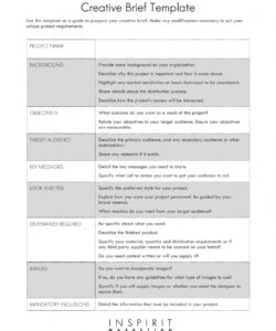 creative brief template google docs business project brief template excel