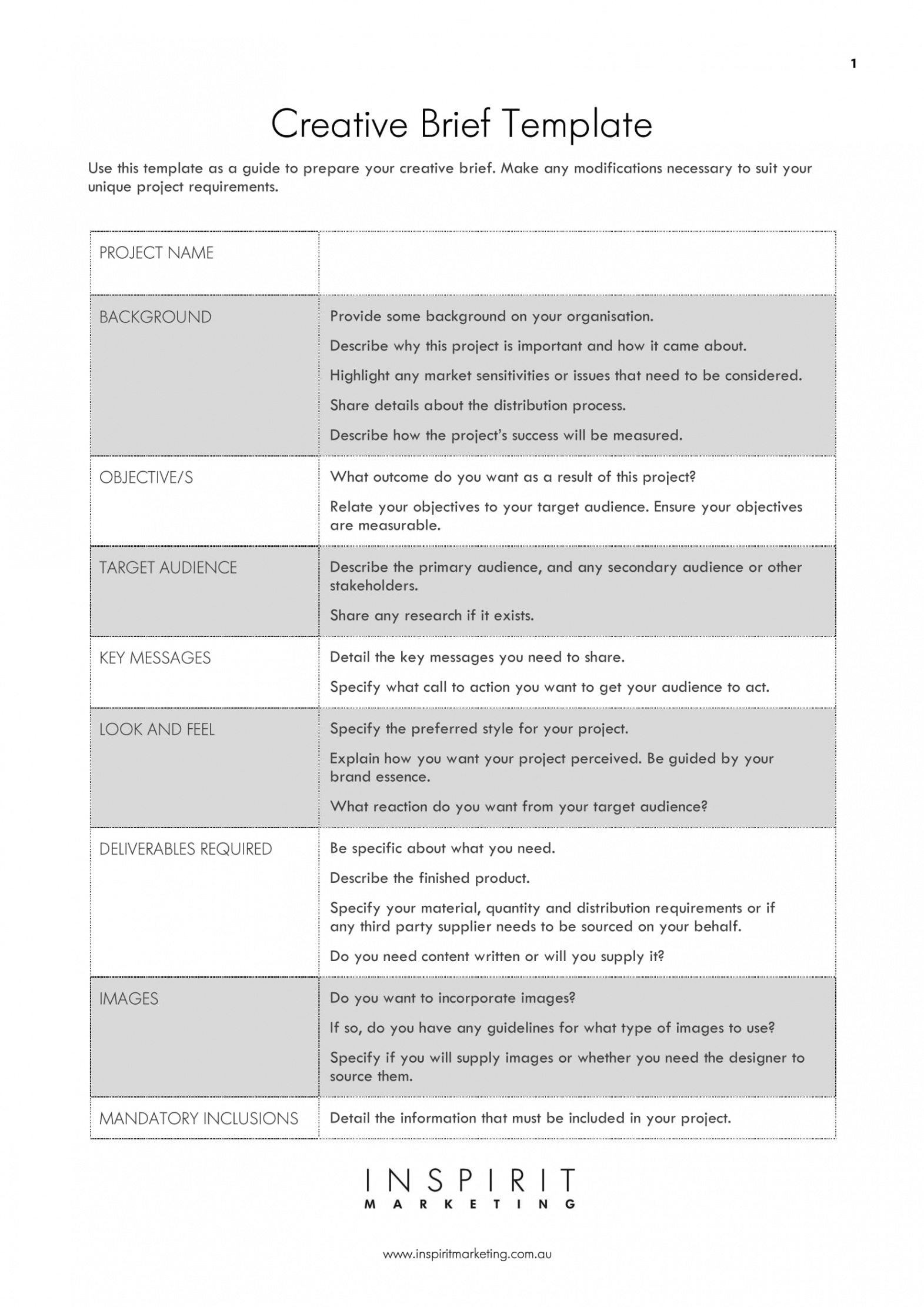 creative brief template google docs business project brief template excel