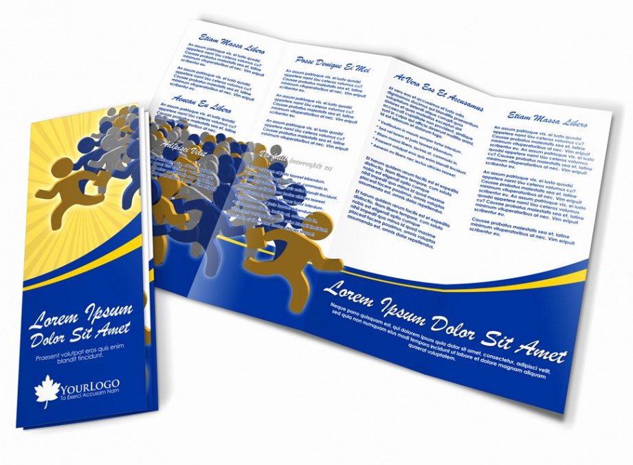 4 Panel Accordion Fold Brochure Template