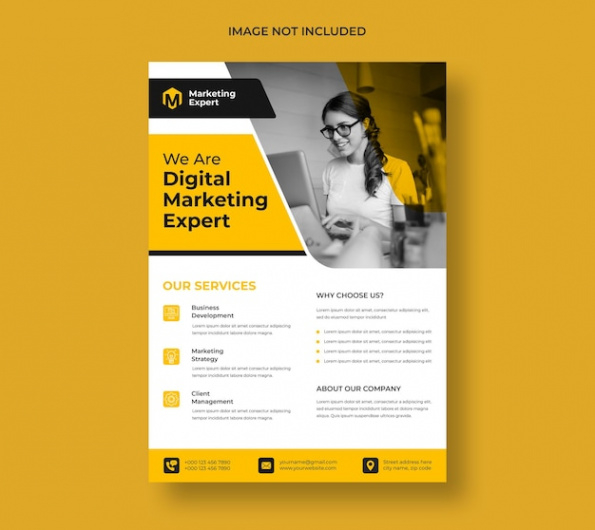 custom digital advertising agency brochure template