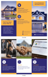 custom real estate agent brochure template doc