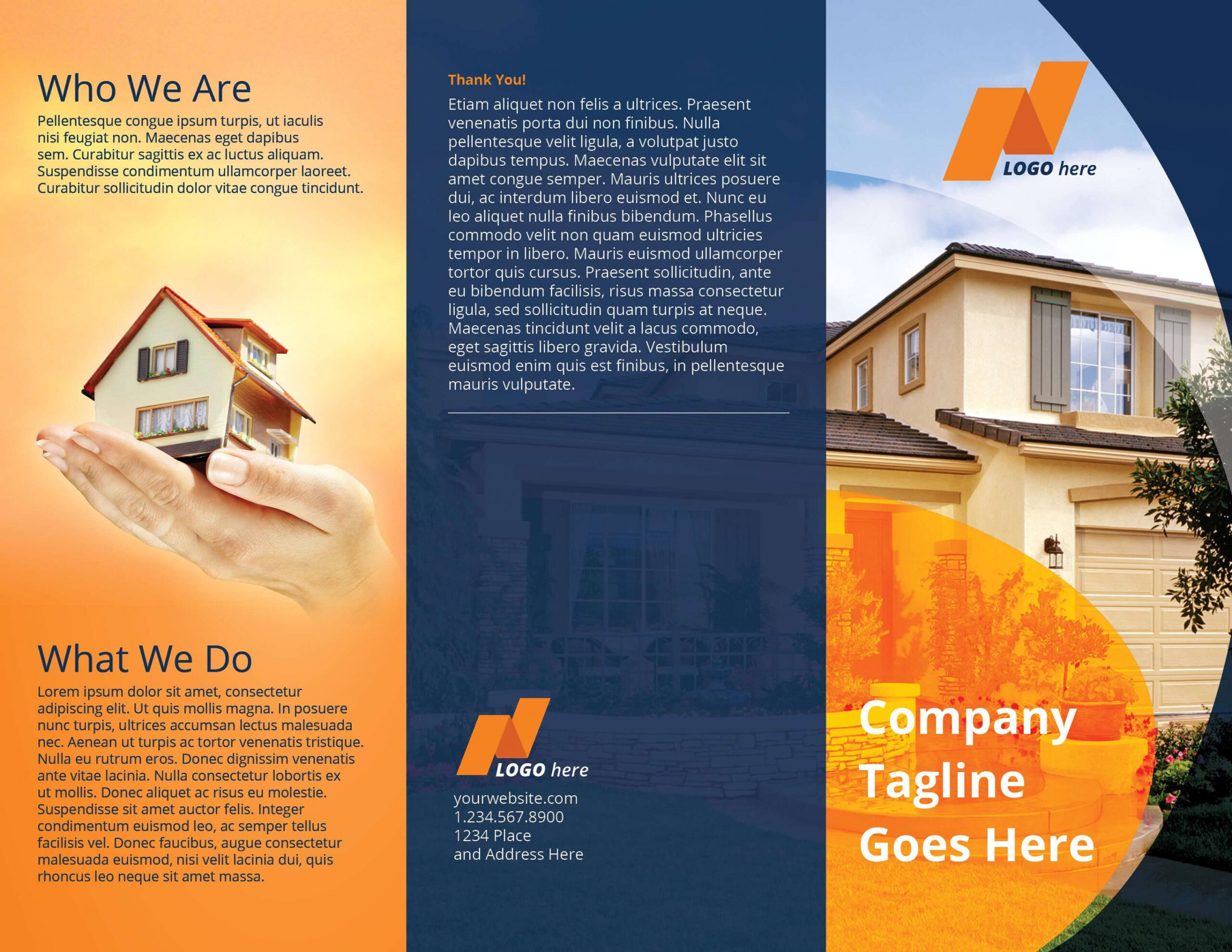 custom real estate marketing brochure template sample