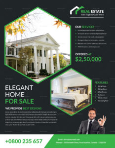 custom real estate marketing brochure template sample