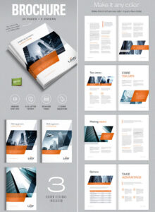 editable digital marketing company brochure template