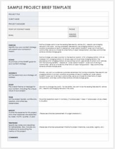 editable project brief template microsoft word  free word template mobile app project brief template