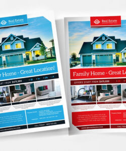 free  11x17 real estate brochure template sample