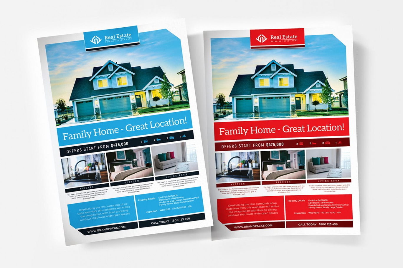 11X17 Real Estate Brochure Template