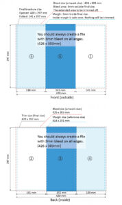 free  a3 tri fold brochure template doc