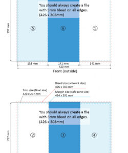 free  a3 tri fold brochure template doc