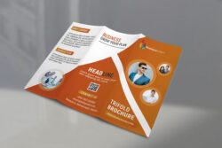 free  a3 tri fold brochure template sample