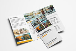 free custom eco real estate brochure template sample