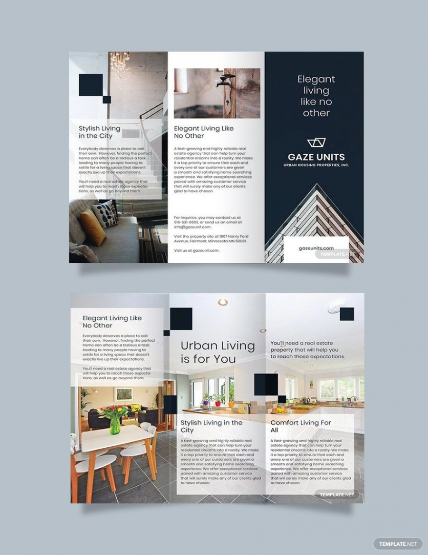 free custom eco real estate brochure template