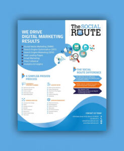 free editable digital marketing company brochure template doc