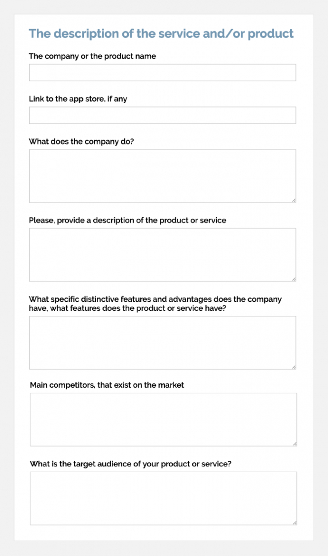 Mobile App Project Brief Template