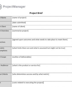 free how to write a project brief template  design talk client project brief template