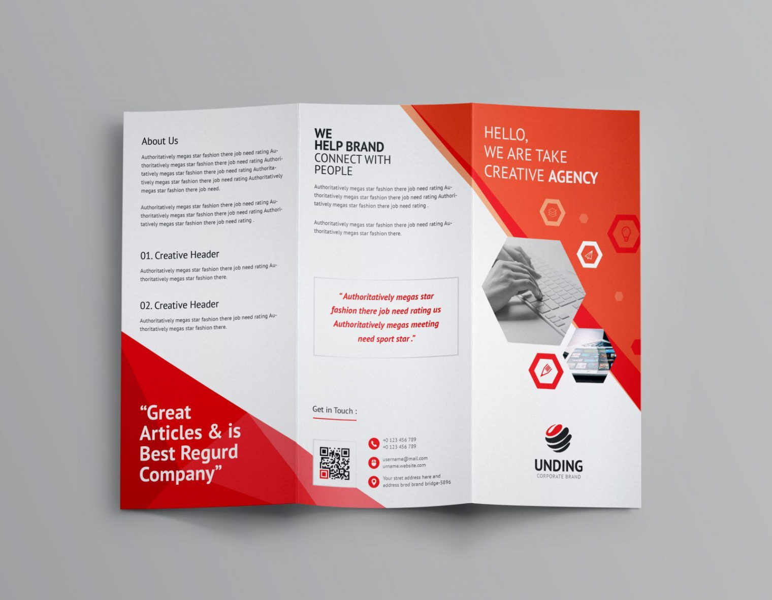 free  pocket size mini brochure template example