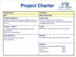 free project charter blank template project charter sign off template