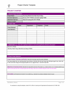 free project charter template  project charter template submitted by name data center build project charter template example