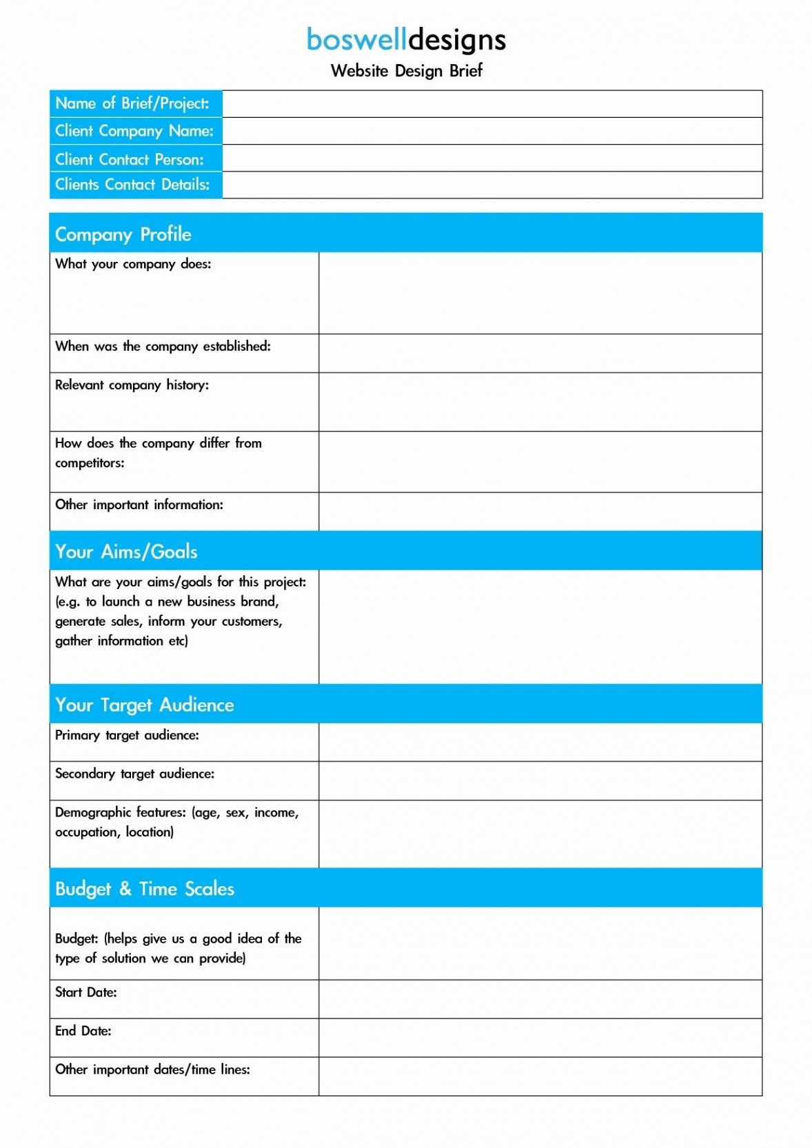 graphic design project brief template development project brief template excel