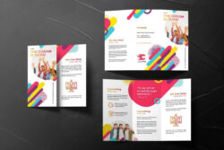 medical marketing trifold brochure template excel