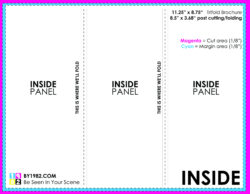 printable a3 tri fold brochure template doc