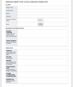 printable design project brief template ux project brief template word