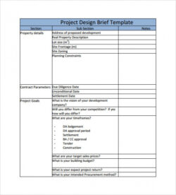 printable free 7 sample project brief templates in pdf  ms word agency project brief template