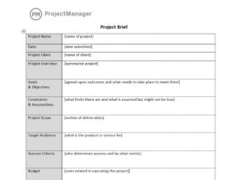 printable how to write a project brief template  design talk architectural project brief template excel