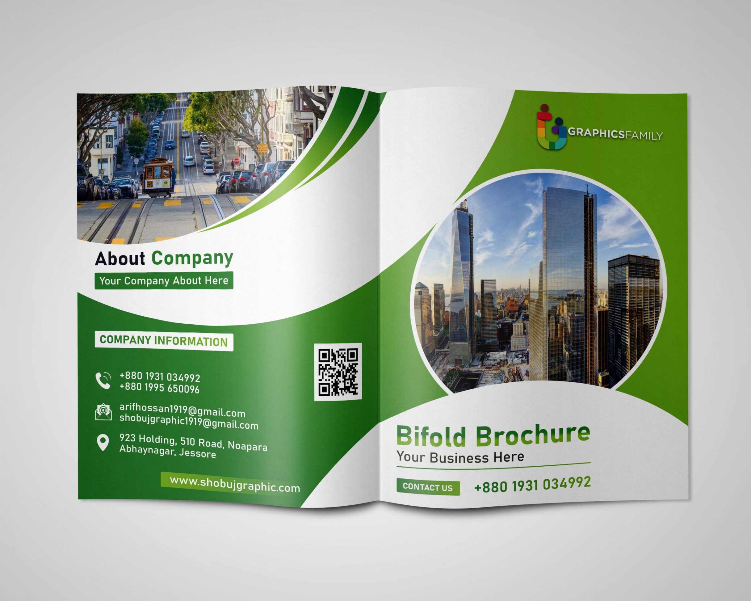 Pocket Size Mini Brochure Template