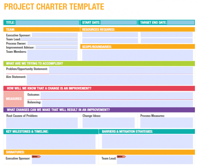 printable project charter template  eqip data center build project charter template