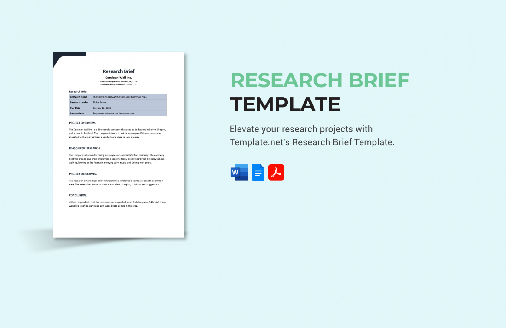 printable research brief template in pdf word google docs  download  template market research project brief template pdf