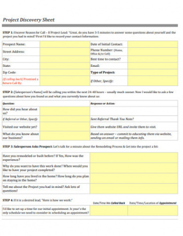 project discovery  10 examples format pdf discovery project brief template sample