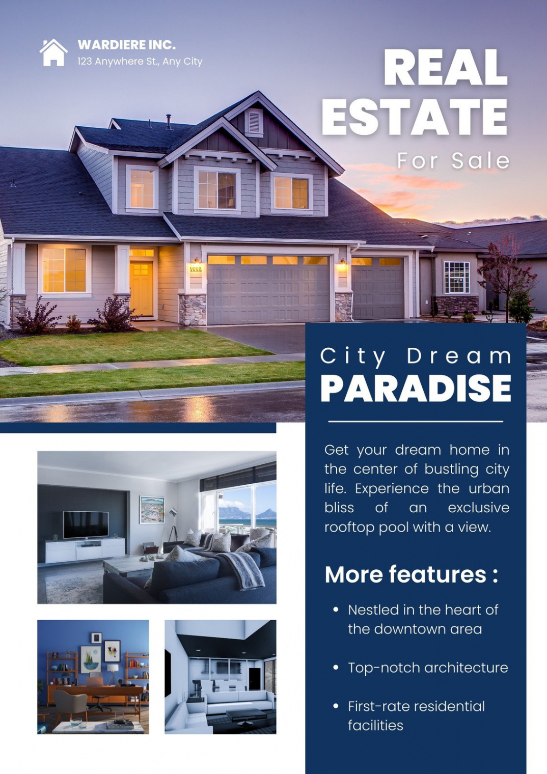 Real Estate Listing Brochure Template