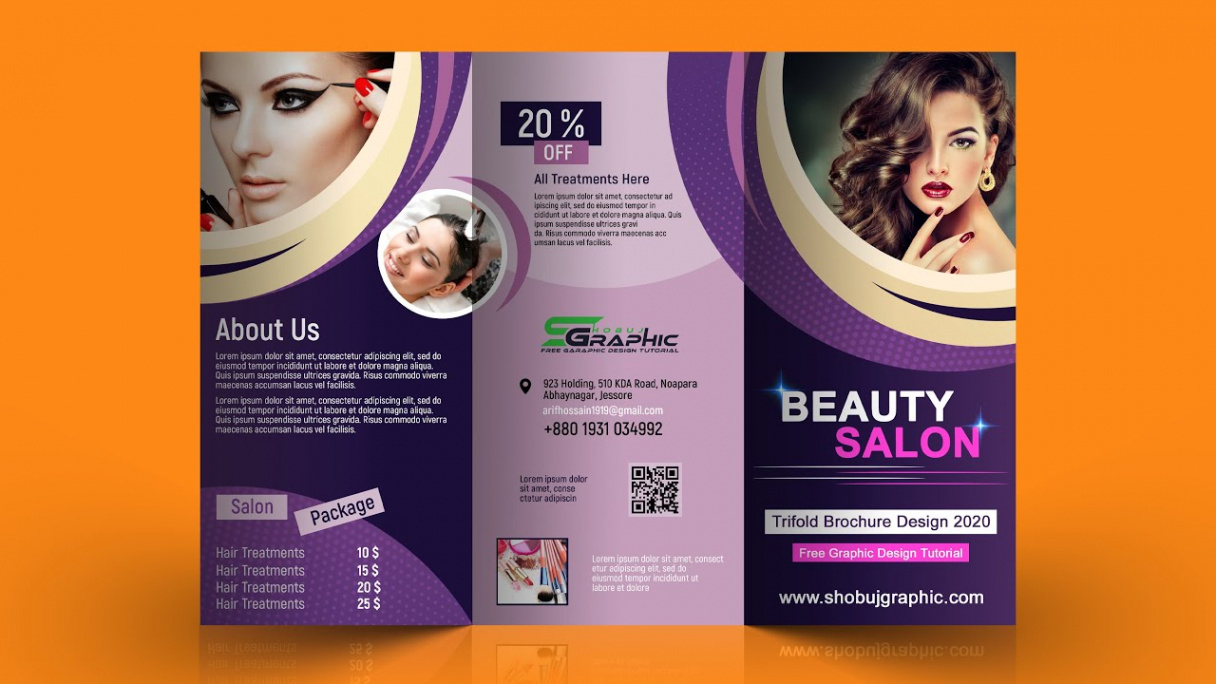 sample beauty price list brochure template pdf